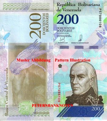 Venezuela 200 Bolivares (2018) #657 Unc
