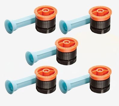 5x Rain Bird Düse 6-VAN Orange - Wurfweite 1,2 m bis 1,8 m