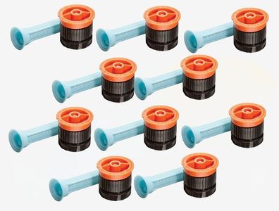 10x Rain Bird Düse 6-VAN Orange - Wurfweite 1,2 m bis 1,8 m
