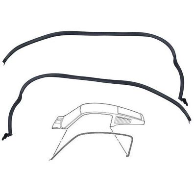 Dichtung Dachkante Seitenscheibe für Ford Mustang 64-66 Fastback