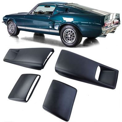 Lufthutze Set Seitenwand Hinten und C-Säule für Ford Mustang 67-68 Fastback