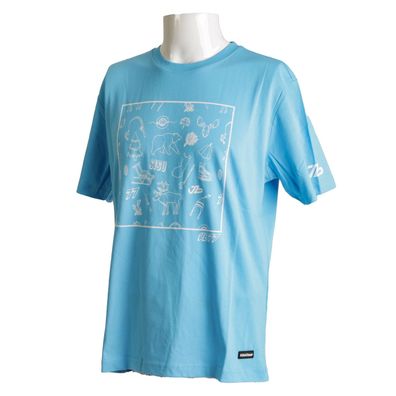 Alfa Romeo F1 Mens Bottas All Over T-Shirt Blue