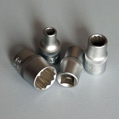 BGS Zwölfkant Nuss Vielzahn SW 8 - 46mm, Steckschlüssel Einsatz XZN, Antrieb 1/2