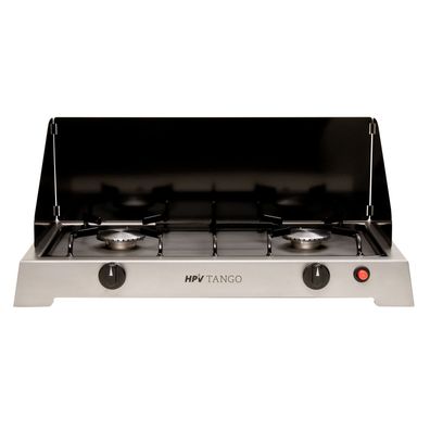 Edelstahl Gaskocher Tango 50 mbar, 2-flammig