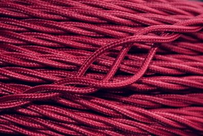 Textil Stromkabel verdrillt
