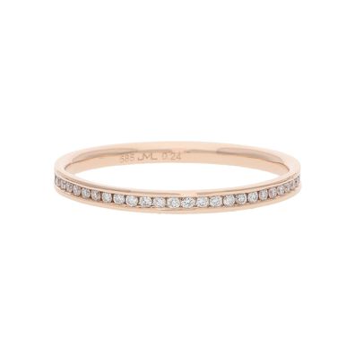 JuwelmaLux Memoire Ring 585 Rotgold mit Brillanten JL10-07-3216