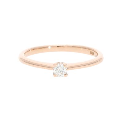JuwelmaLux Ring 585 Rotgold mit Brillant JL10-07-1393