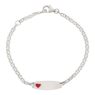 JuwelmaLux Kinder Gravur Armband Herz 925 Silber JL10-03-0565