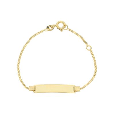 JuwelmaLux Kinder Gravur Armband 585 Gold JL48-03-0010