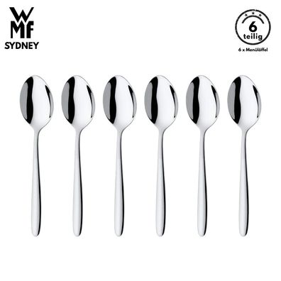 WMF Sydney Menülöffel B-Ware 6-tlg, Cromargan®, löffel, Tafellöffel, Besteck Set