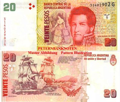 Argentinien / Argentina 20 Pesos 2018 Unc P. 355c 690#