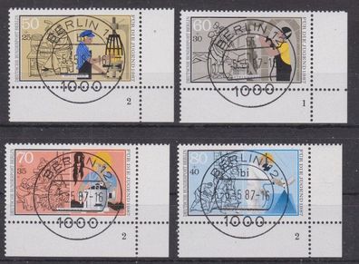 Berlin 1987 gestempelt Ecke unten rechts MiNr. 780-783 Für die Jugend Handwerksberufe