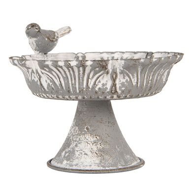 Clayre & Eef Etagere 13x12x10 cm Grau Metall (Gr. 13x12x10 cm)