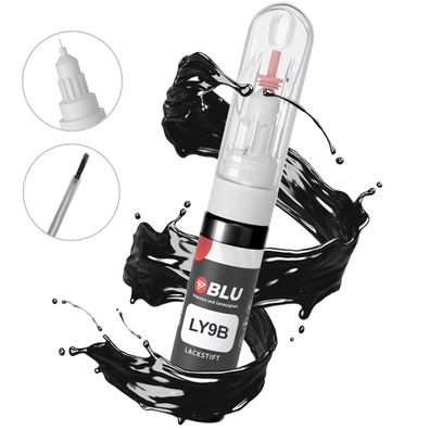 Lackstift LY9B Schwarz Brillantschwarz AUDI Autolack 2in1 Reparatur