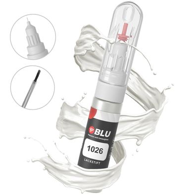 Lackstift 1026 WEISS Candyweiss SKODA Autolack 2in1 Reparatur