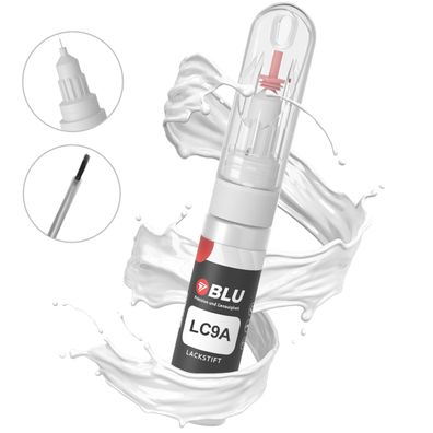 Lackstift LC9A WEISS Pureweiss VW Autolack 2in1 Reparatur