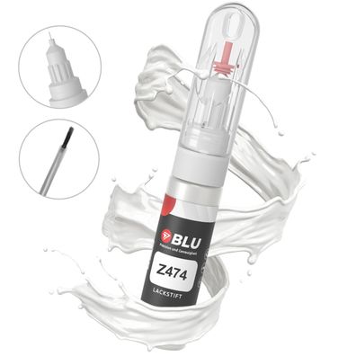 Lackstift Z474 WEISS Casablanceweiss OPEL Autolack 2in1 Reparatur