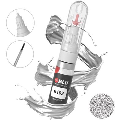 Lackstift 9102 SILBER Diamond SILVER SKODA Autolack 2in1 Reparatur
