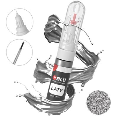 Lackstift LA7Y GRAU Zinngrau VW Autolack 2in1 Reparatur