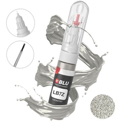 Lackstift LB7Z SILBER Satinsilber VW Autolack 2in1 Reparatur