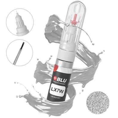 Lackstift LX7W SILBER Eissilber AUDI Autolack 2in1 Reparatur