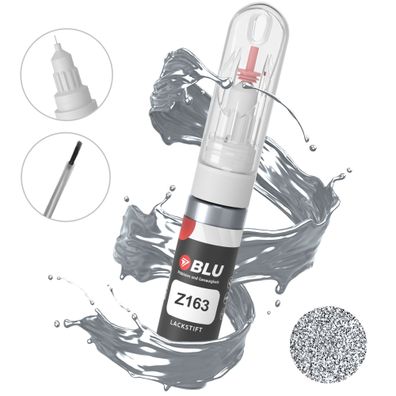 Lackstift Z163 SILBER Lichtsilber OPEL Autolack 2in1 Reparatur