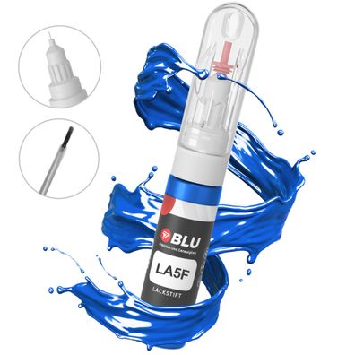 Lackstift LA5F BLAU Summerblau VW Autolack 2in1 Reparatur