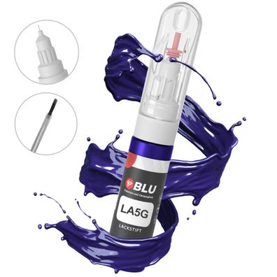 Lackstift LA5G BLAU Perlblau VW Autolack 2in1 Reparatur