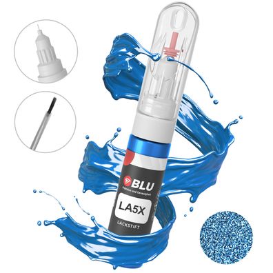 Lackstift LA5X BLAU Perlblau VW Autolack 2in1 Reparatur