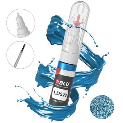 Lackstift LD5W BLAU MALIBU BLUE VW Autolack 2in1 Reparatur