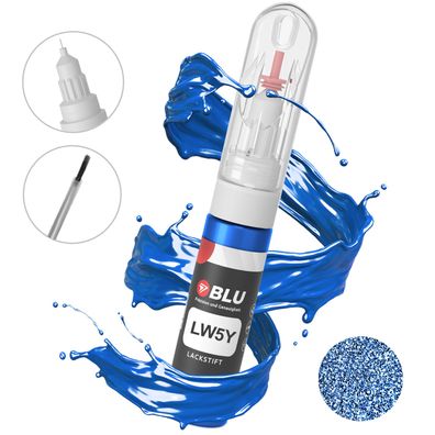 Lackstift LW5Y BLAU Technoblau VW Autolack 2in1 Reparatur