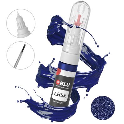 Lackstift LH5X BLAU Nightbluemetallic VW Autolack 2in1 Reparatur