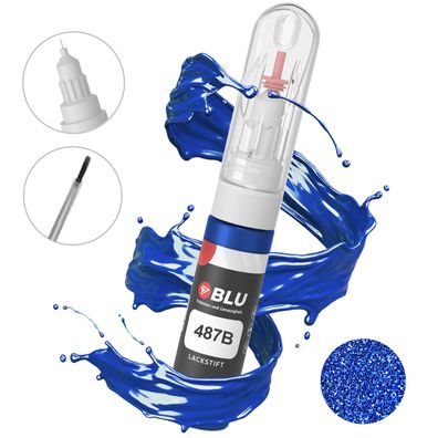 Lackstift 487B BLAU Notturno FIAT Autolack 2in1 Reparatur