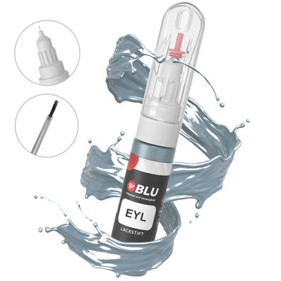 Lackstift EYL silber gris iceland met für peugeot citroen autolack 2in1 BLU