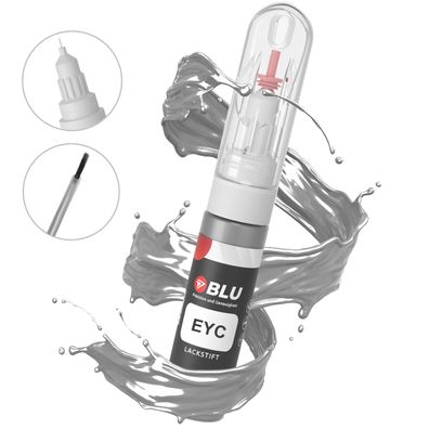 Lackstift EYC silber gris quartz met für peugeot citroen autolack 2in1 BLU