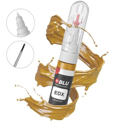 Lackstift EDX gold juane vermeer für peugeot citroen autolack 2in1 BLU