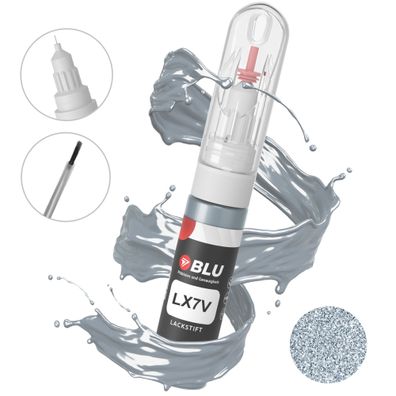 Lackstift LX7V srebrny monza silber metalic für audi vw autolack 2in1 BLU