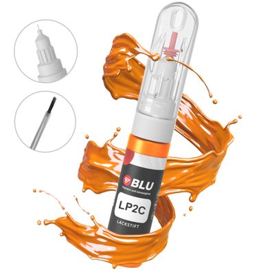 Lackstift LP2C orange leuchtorange für vw autolack 2in1 BLU