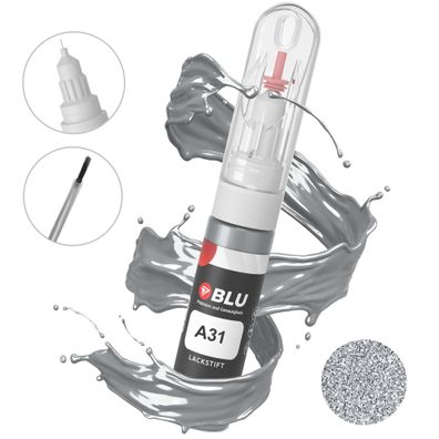 Lackstift A31 cool silber metallic für mitsubishi autolack 2in1 BLU