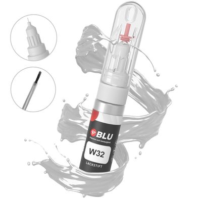 Lackstift W32 weiss polar white für mitsubishi autolack 2in1 BLU