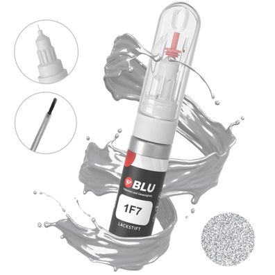 Lackstift 1F7 silber silver met für toyota autolack 2in1 BLU