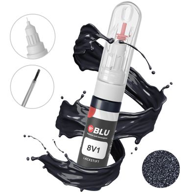 Lackstift 8V1 schwarz night shade metallic für toyota autolack 2in1 BLU