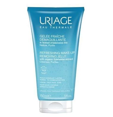Uriage Erfrischendes Abschminkgel mit Bio-Alpenedelweiss-Extrakt, 150 ml