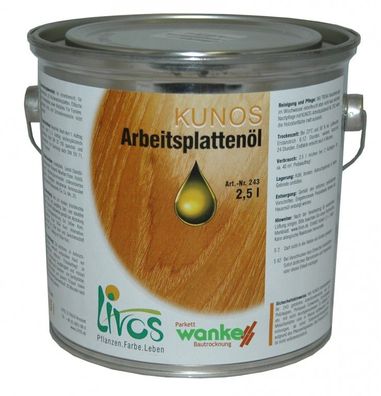 Livos Kunos Arbeitsplattenöl 243 2,5 L