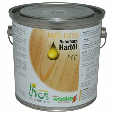 Livos Meldos Naturharz Hartöl 264 2,5 L