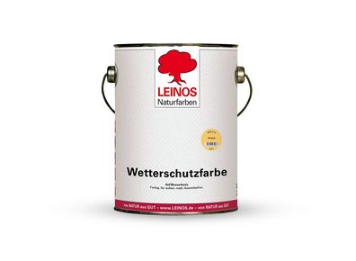 Leinos Wetterschutzfarbe 855 auf Wasserbasis 2,5 L