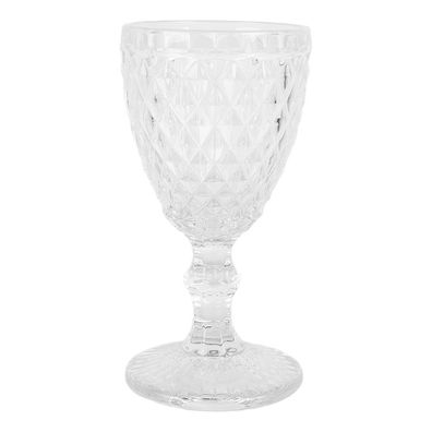 Clayre & Eef Weinglas Ø 8x16 cm Transparant Glas (Gr. Ø 8x16 cm / 200 ml)