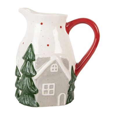 Clayre & Eef Dekorative Kanne 19x14x20 cm Beige Keramik (Gr. 19x14x20 cm)