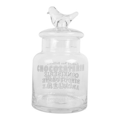 Clayre & Eef Vorratsglas Ø 13x23 cm Transparant Glas (Gr. Ø 13x23 cm)