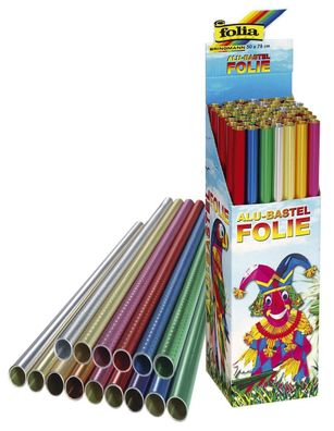FOLIA 50 Metallfolie farbig sortiert 50 x 78 cm